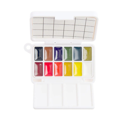 Mini aquarellfarbkasten 12 - aquarellfarbkasten,,