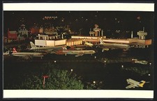 Ansichtskarte Legoland Billund, Flughafen bei Nacht 