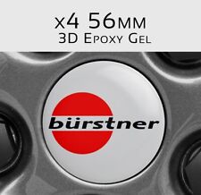 Burstner wohnmobil Aufkleber , Burstner Logo Radaufkleber, epoxy 56mm, 3D Gel x4