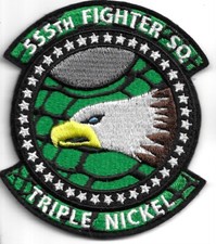 USAF PATCH 555 FS COBRA WARROR