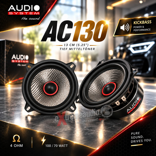 Audio system ac130 tieftöner - audio,