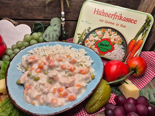 Hühnerfrikassee mit gemüse - mit,
