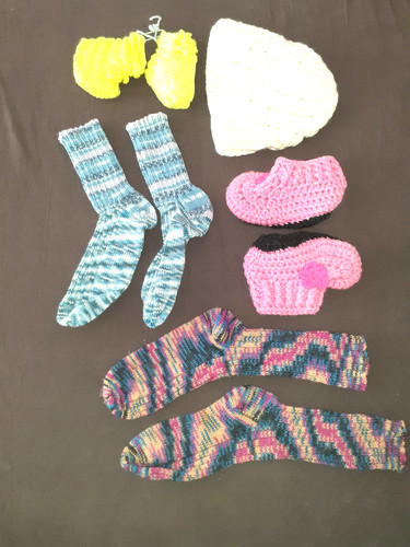 Teile selbstgestrickte - selbstgestrickte, &