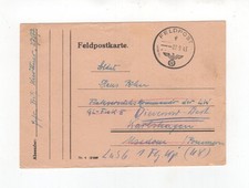 1943 3. Reich FP-Karte an die