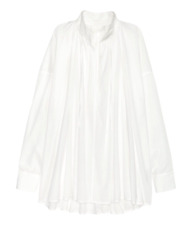 H&M Conscious EXCLUSIVE Damen Bluse Oversized Shirt weiss white EU 40