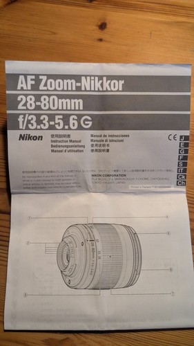 Nikon zoom nikkor 80mm - nikon, 28-80mm