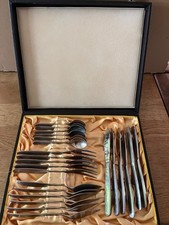 DDR ABS Besteck Besteckkasten Teelöffel Messer Gabel Fischmesser Konvolut