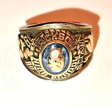 High School Ring farbiger Stein College-Ring Jackson High School. LGB GoldSilber