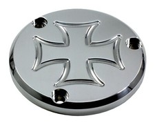 Motordeckel rechte Seite - Cross - poliert - Yamaha XVS 1100 Drag Star + Classic