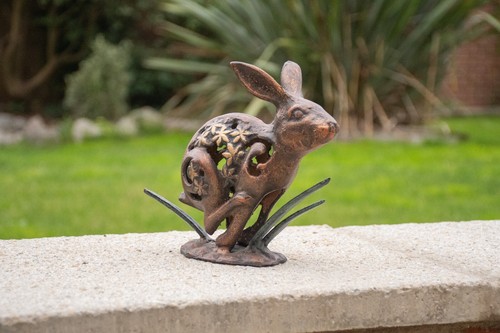 Laubsägearbeit hase garten - hase,