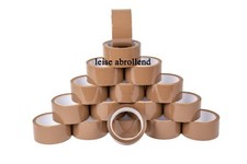 Klebeband braun 66m leise Packband Paketband Paketklebeband Braun 1-1080 Rollen