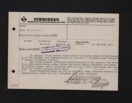 Hagen brief 1937 - hagen,, 1937,