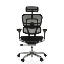 hjh OFFICE ERGOHUMAN Sitz Stoff Rücken Netz schwarz Bürostuhl SIEHE TEXT/FOTO