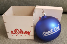 Christbaumkugel:  Blau - Merry