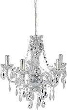 Kronleuchter 5 flammig chrom