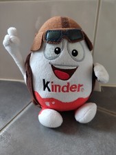 Ü-Ei Kinderino Plüsch Pilot Aviator Figur mit Rucksack Eiermann Kult ca. 19 cm 