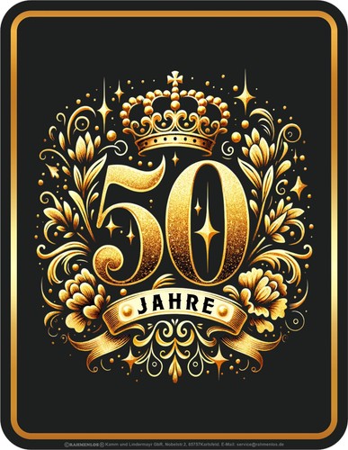 Geburtstag schild krone 50 - 50.geburtstag,
