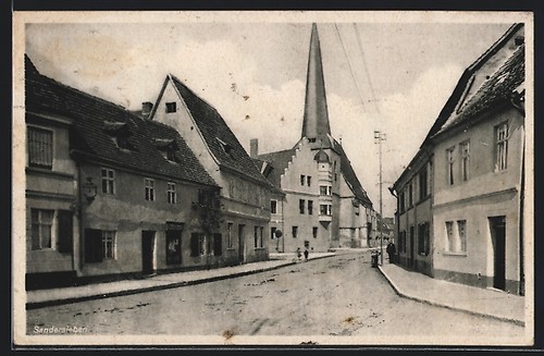 Sandersleben ansichtskarte - sandersleben,,