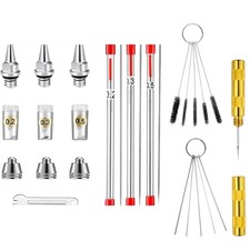 2X(Airbrush-Düsennadel, Düsenkappen-Set, Airbrush-Ersatzteile für Airbrush-7468