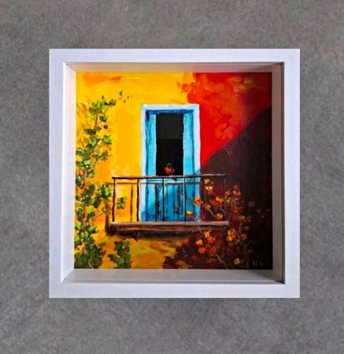 Gerahmtes wandbild balkon - gerahmtes,