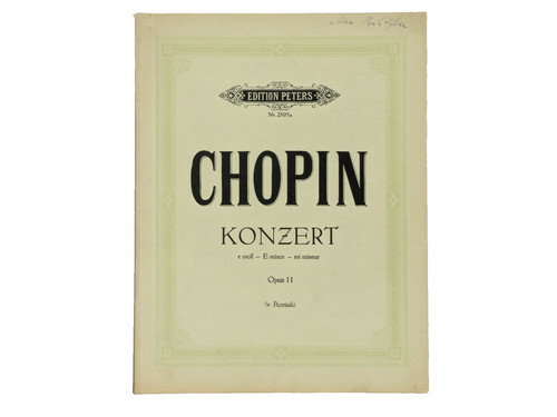 Noten chopin konzert moll - konzert, e-moll