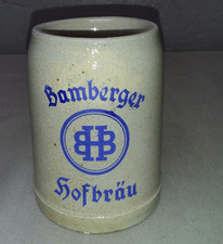 Keramikkrug Bamberger Hofbräu 0,50 Liter Original, getöpfert Y 265