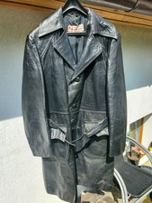 Alte schwarze Leder Mantel.