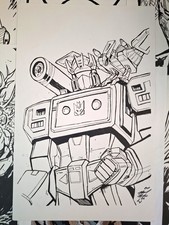 Soundwave 11x17 Original Art