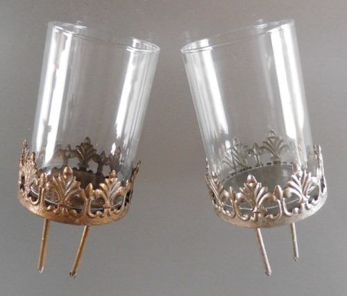 Teelichthalter mit glasaufsatz - teelichthalter,