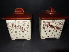2 antike Vorratsdosen