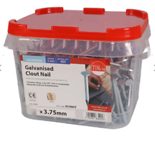 CLOUT NÄGEL 75 MM VERZINKT 1 KG & 2,5 KG FILZDACH SCHIEFER SCHUPPEN HEFT GROSSKOPF