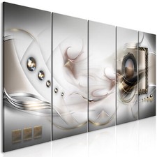 Diamant Abstrakt Silver VLIES