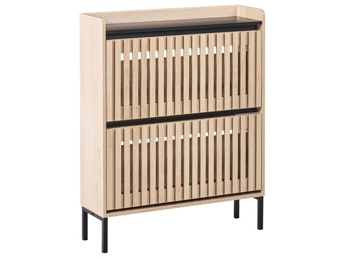 Schuhschrank mdf hellbraun - schuhschrank,