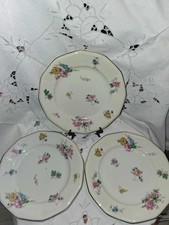 3 Kuchenteller Schlaggenwald Porzellan