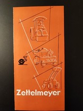 Original Zettelmeyer Werbe Prospekt 50er Walze Hublader Autoschütter