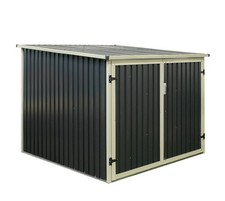 Fahrradgarage Gartenbox Metall anthrazit Westmann 200x203x158cm