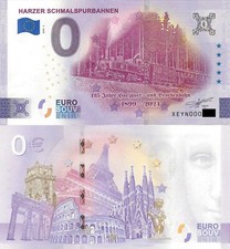 0 Euro Souvenir Schein Harzer Schmalspurbahnen XEYN 2024-2