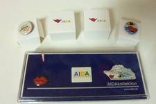3 AIDA Pin´s in Klarsichtbox- Clubschiff-Edition - Rarität +  Pin 2024und 2025