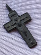 Antiker Bronze Kreuzanhänger