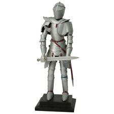 Dekoration Dekofigur Ritterrüstung Ritter mit 2 Schwertern 41 cm Ritterheim