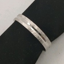 Weißgoldring 18 K. Gerippt