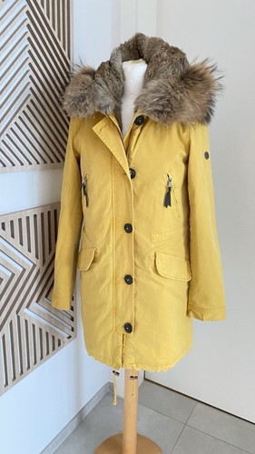 Blonde damen parka - blonde,