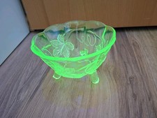 Uranglas Schale Art Deco