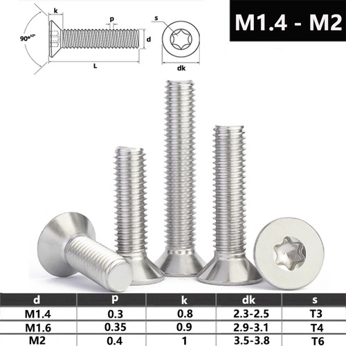 6 m2 schraube - m1.4,