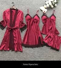 4PCS Nachtwäsche Pyjamas Set