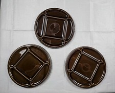 Vintage Rosenthal Studio Fondue - Teller 3 tlg. Set Braun ca. 25cm
