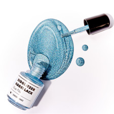 Nagellack Vegan Glitzer Glitter Biologisch in Blau Festival Party Karneval Disco