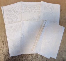 6 schöne alte Leinen