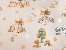 Baumwollstoff Hundestoff ab