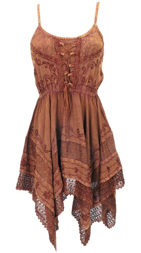 Besticktes indisches minikleid - besticktes,